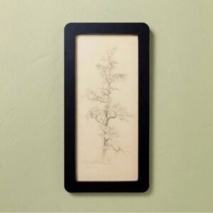 16"x8" Sketched Tree in Black Frame Wall Art - Hearth & Hand™ with Magnolia
